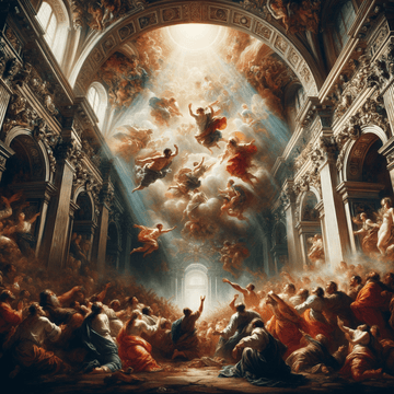 "Understanding the Elegance and Drama of Baroque Art: An In-Depth Study of its History, Impact and Influence in Today's World" - Metal Poster Art