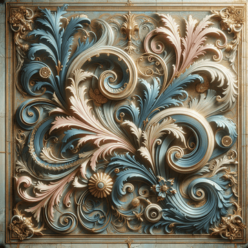 "Exploring Rococo Revival: The Brilliancy of Metal Wall Art and Artistic Decor in Modern Designs" - Metal Poster Art