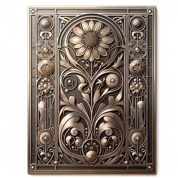 "Exploring the Timeless Impact of Art Nouveau on Contemporary Metal Poster Designs" - Metal Poster Art