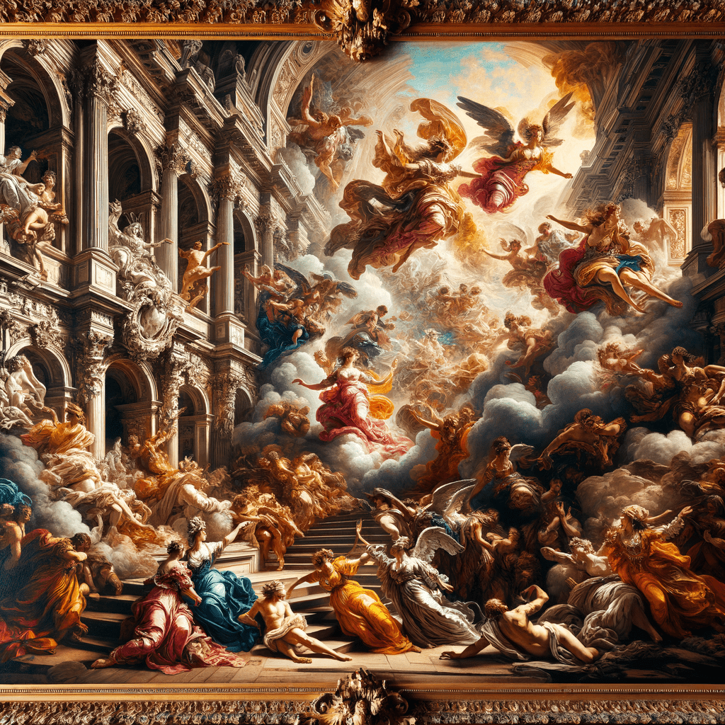 "Baroque Brilliance: Unveiling the Extravagant Beauty of Baroque Art"| Metal Poster Art - Metal Poster Art