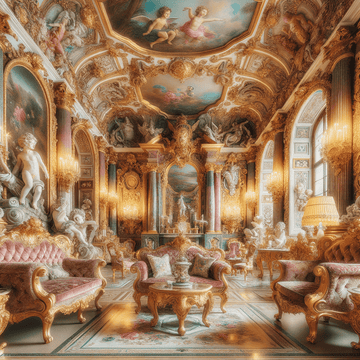 Exploring the Opulent Beauty of Rococo Art: A Dive into its Intricate Detailing and Elegance| Metal Poster Art - Metal Poster Art