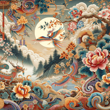 "Unlocking the Beauty of an Age-Old Art: A Comprehensive Guide to Discovering and Understanding the Chinese Silk Painting Tradition" - Metal Poster Art