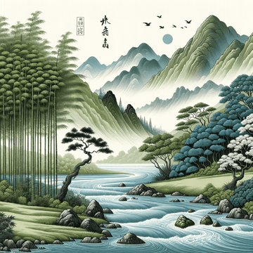 Incorporating Nature: The Influence of Asian Art Styles - Metal Poster Art