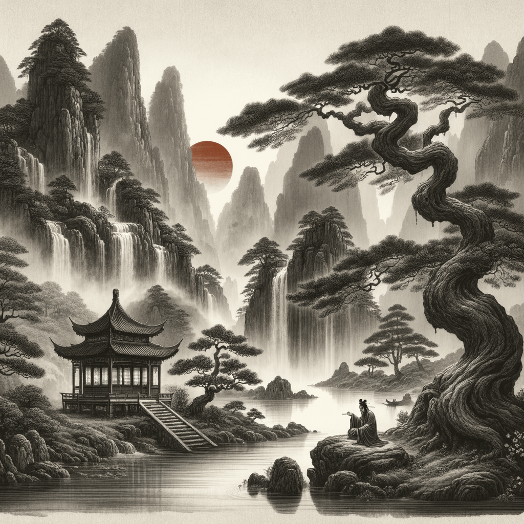 Mystical Beauty Unveiled: Journey Through Chinese Landscape Painting and Its Philosophical Charms - Metal Poster Art