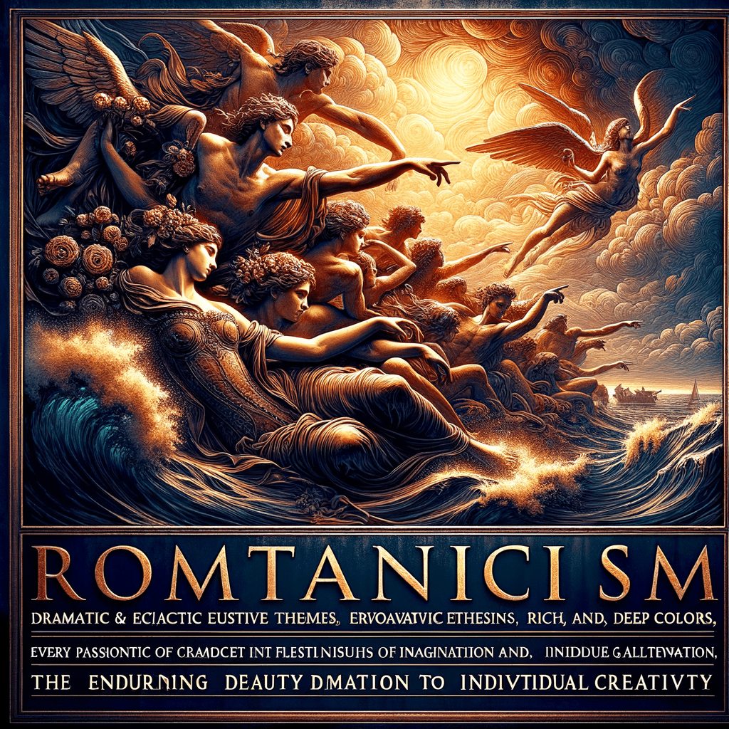 "Reimagining Romanticism: The Awakening of the Romantic Era Through Metal Posters" - Metal Poster Art