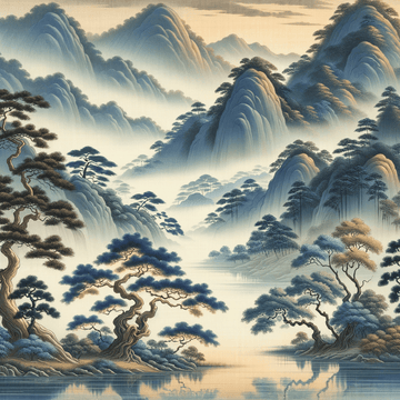 The Harmony of Nature: Exploring Asian Art Styles and Their Environmental Influence - Metal Poster Art