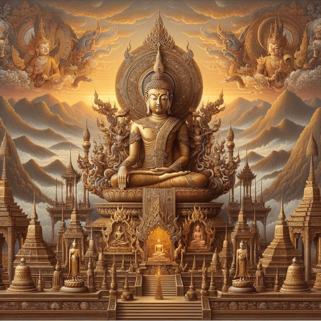 "The Influence of Buddhism on Traditional Asian Art: Unveiling the Spiritual Tapestry of Sculpture, Painting, and Architecture" | Metal Poster Art - Metal Poster Art