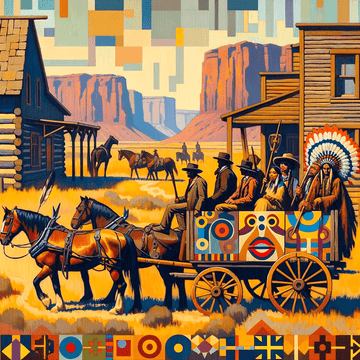 The Wild West's Influence on Modern Western Art: Exploring Narratives, Techniques, and Cultural Significance - Metal Poster Art