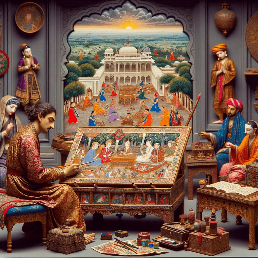 Unveiling the Allure of Indian Miniature Painting: A Journey into Rich Cultural Narratives and Intricate Artistry | Metal Poster Art - Metal Poster Art