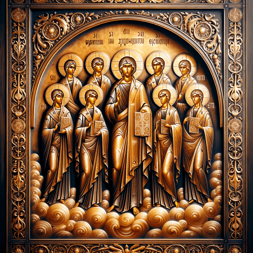 Unveiling the Divine: The Timeless Beauty of Byzantine Icon Art - A Journey into Spiritual Splendor| Metal Poster Art - Metal Poster Art