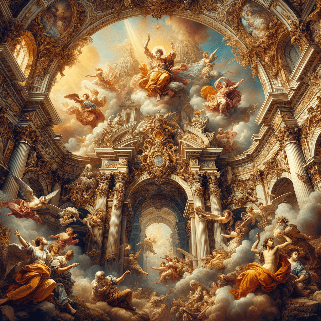 "Unveiling the Drama, Grandeur, and Intricacy: An In-Depth Exploration of the Baroque Art Style" - Metal Poster Art