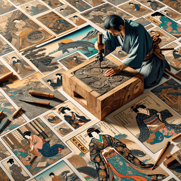 Unveiling the Enigmatic World of Ukiyo-e Art: From Woodblock Prints to Global Influence - Metal Poster Art