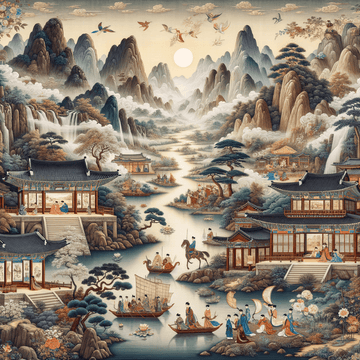 Unveiling the Magnificence of Joseon Dynasty Paintings: Dive into Korean Art and Culture - Metal Poster Art