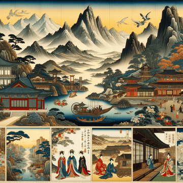 Unveiling the Symbolism and Cultural Depth of Traditional Asian Art Styles: A Deep Dive into Chinese Landscape, Japanese Woodblock Prints, and Korean Folk Art - Metal Poster Art