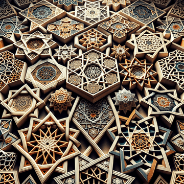 Unveiling the Timeless Charm of Islamic Geometric Patterns: Exploring the Fusion of Art and Mathematics - Metal Poster Art