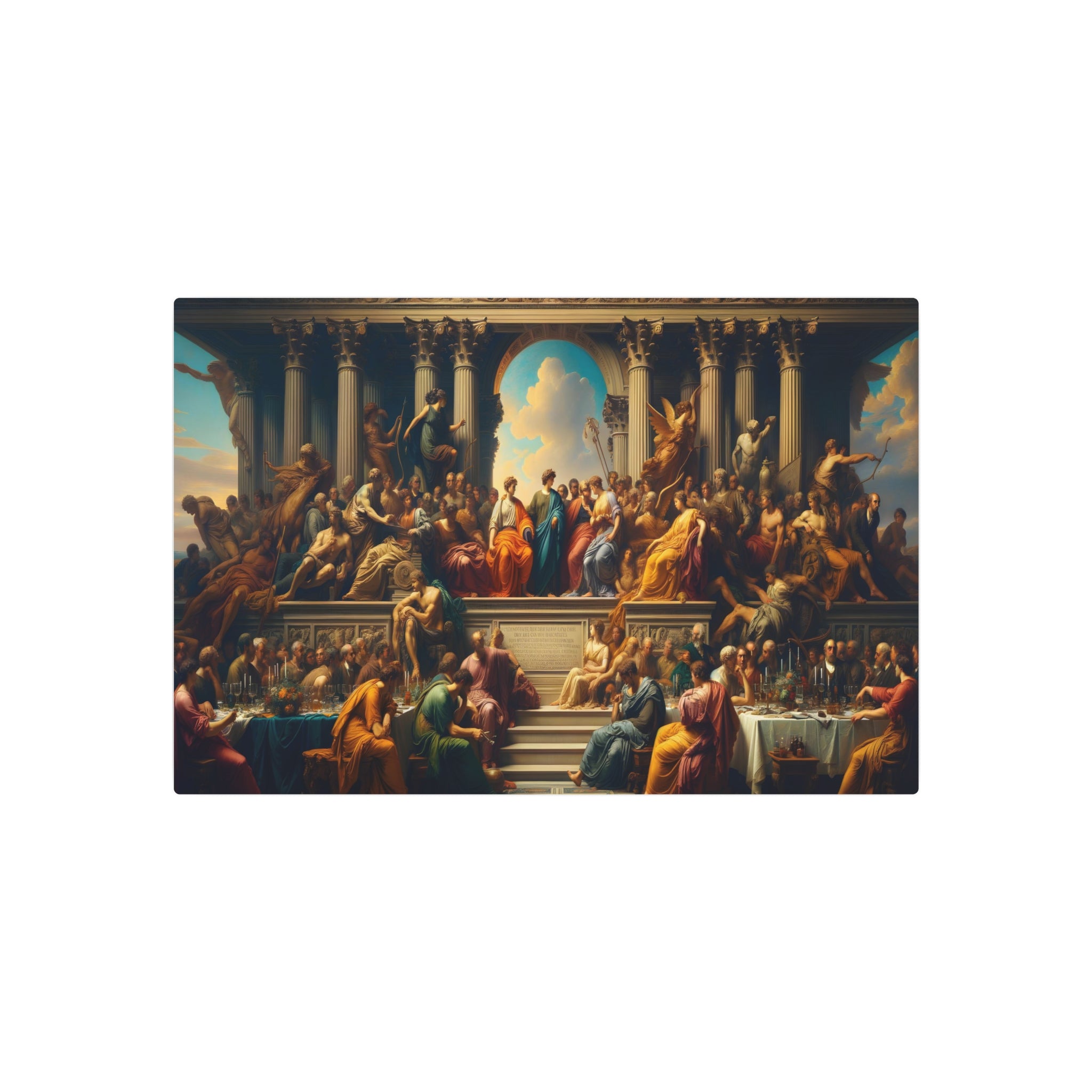 Metal Poster Art | "Neoclassicism Era Artwork - Balance, Harmony and Intricate Detailing in Western Art Styles"
