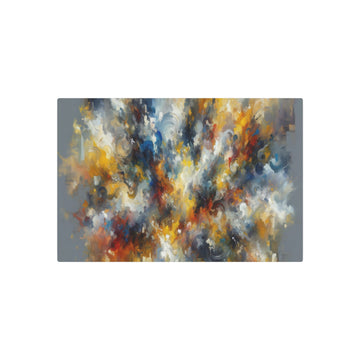 Metal Poster Art | "Abstract Expressionism Art Print - Modern Contemporary Style with Spontaneous Brushwork"