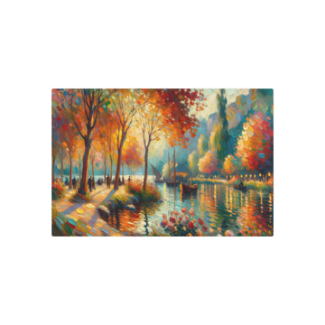 Metal Poster Art | "Impressionist Western Art with Vibrant Colors and Soft Brush Strokes"