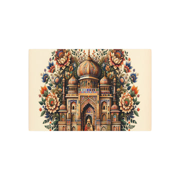 Metal Poster Art | "Mughal Miniature Artwork: Vibrant South Asian Historical Painting Inspired by Traditional Mughal Styles" - Metal Poster Art 30″ x 20″ (Horizontal) 0.12''