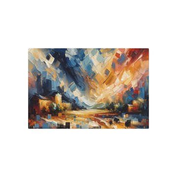 Metal Poster Art | "Abstract Expressionism Art - Modern Contemporary Style with Dynamic Color and Emotionally Charged Brushstrokes"