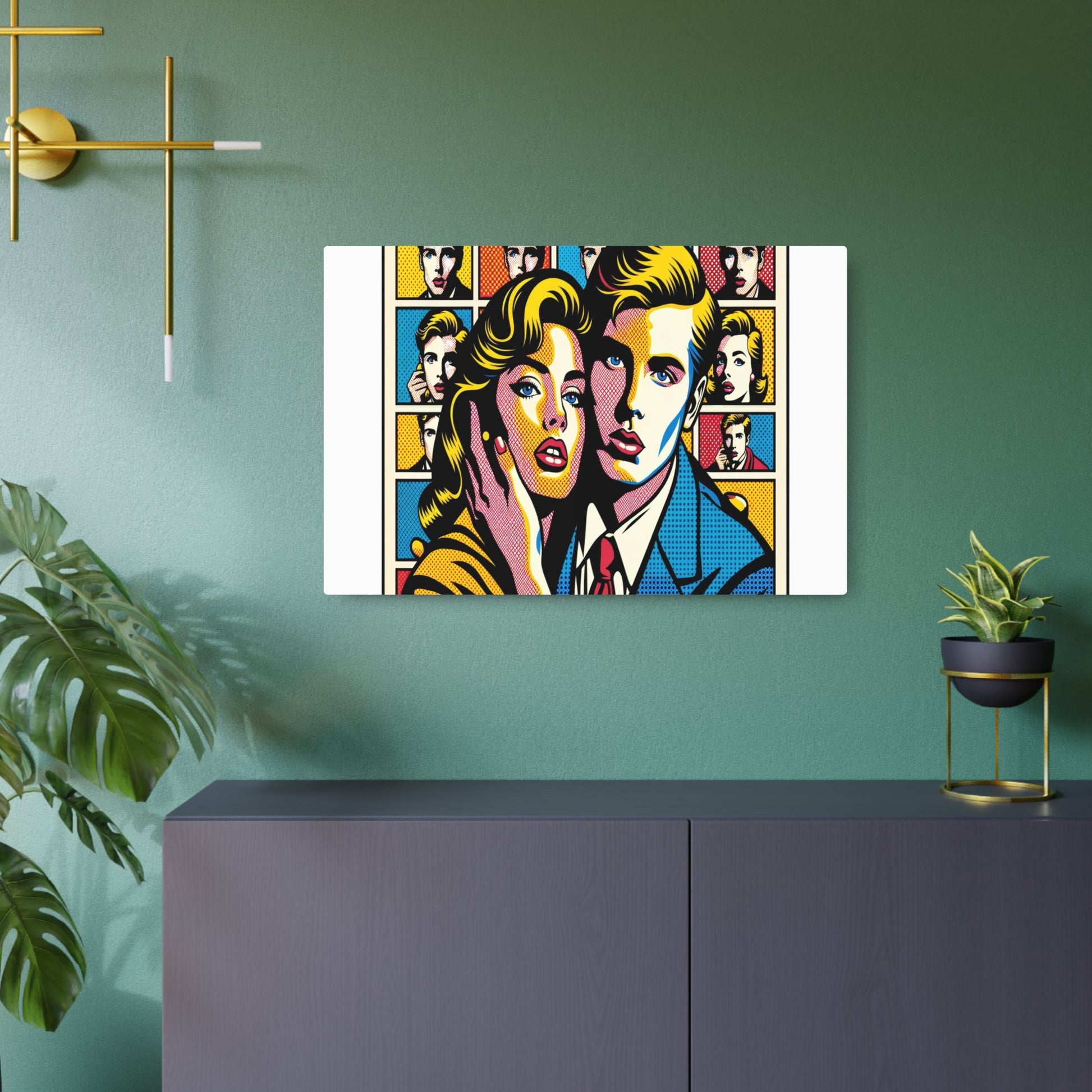 Metal Poster Art | "Vibrant Modern Pop Art: Bold Imagery and Color Saturation Inspired by Popular Culture"