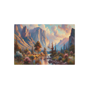 Metal Poster Art | "Impressionist Western Art - Light-Filled Landscapes with Loose Brushwork"