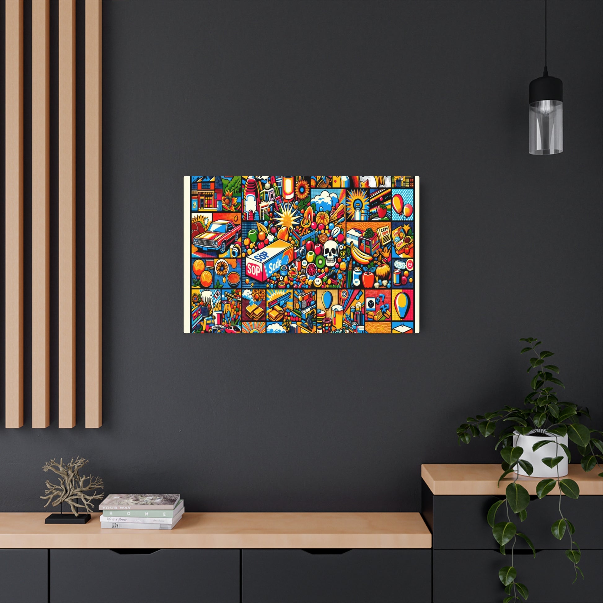 Metal Poster Art | "Vibrant Pop Art Inspired Masterpiece - Modern Contemporary Style with Bold Imagery & Color Saturation"