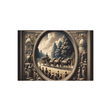 Metal Poster Art | "19th Century Realism Style Artwork - Intricate Detailing and Accurate Representation in Western Art Styles Collection"