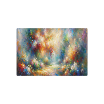 Metal Poster Art | "Impressionist Western Art Style Painting with Vibrant Colors and Visible Brush Strokes - Displaying Vivid Play of Light" - Metal Poster Art 30″ x 20″ (Horizontal) 0.12''