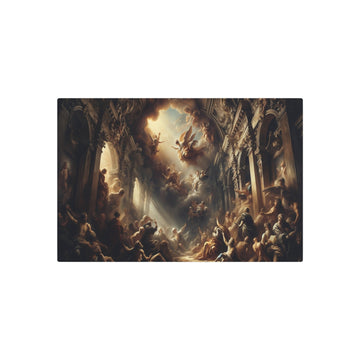 Metal Poster Art | "Baroque Artwork - Intricate Detail, Dramatic Light and Shadow Play: Expressive Emotion in Western Art Styles Collection" - Metal Poster Art 30″ x 20″ (Horizontal) 0.12''