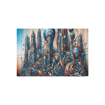 Metal Poster Art | "Modern & Contemporary Street Art: Vibrant and Unique Urban Mural Style Images" - Metal Poster Art 30″ x 20″ (Horizontal) 0.12''