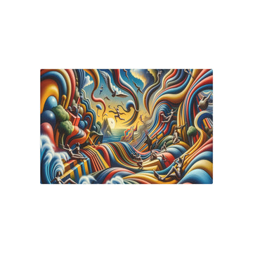 Metal Poster Art | "Vivid Dreamlike Surrealism Art - Modern & Contemporary Styles with Distorted Figures, Illogical Scenes, and Extraordinary Object Functions in a - Metal Poster Art 30″ x 20″ (Horizontal) 0.12''