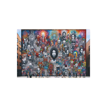 Metal Poster Art | "Vibrant and Colorful Street Art: Modern & Contemporary Style Showcase" - Metal Poster Art 30″ x 20″ (Horizontal) 0.12''