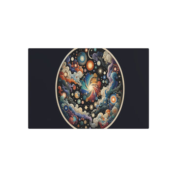 Metal Poster Art | "Joseon Dynasty - Inspired Korean Artwork: Celestial Bodies and Cosmos in Traditional Asian Art Styles" - Metal Poster Art 30″ x 20″ (Horizontal) 0.12''