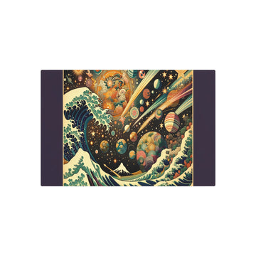 Metal Poster Art | "Ukiyo - e Japanese Art Style Celestial Bodies Collection - Traditional Asian Art Styles featuring Stars, Moons, Planets, and Comets" - Metal Poster Art 30″ x 20″ (Horizontal) 0.12''