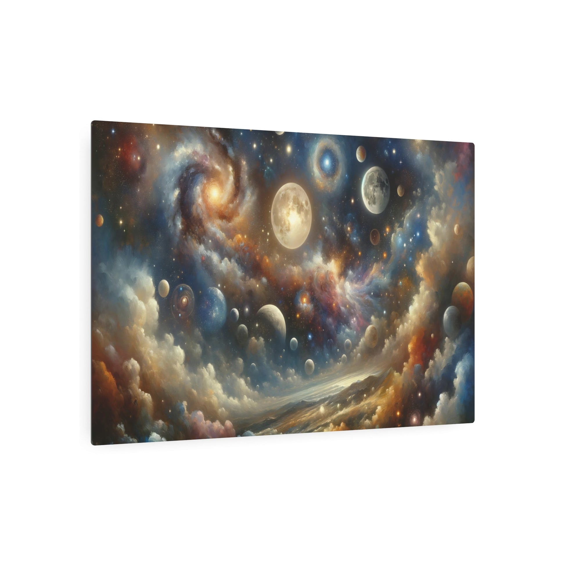 Metal Poster Art | "Romanticism Style Western Art: Celestial Bodies & Cosmological Phenomena Inspired Artwork" - Metal Poster Art 36″ x 24″ (Horizontal) 0.12''