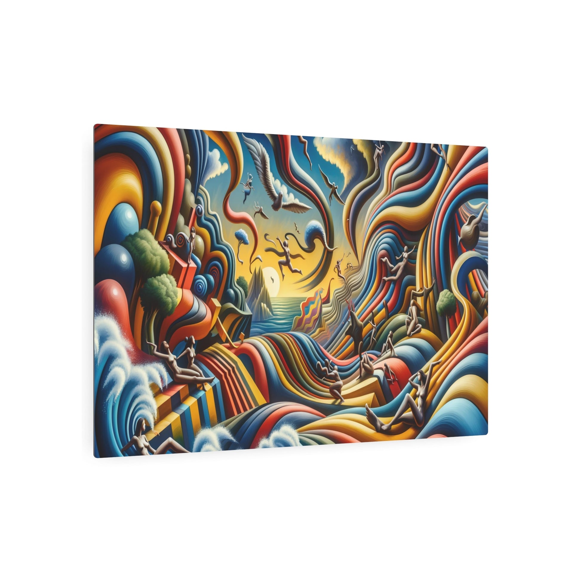 Metal Poster Art | "Vivid Dreamlike Surrealism Art - Modern & Contemporary Styles with Distorted Figures, Illogical Scenes, and Extraordinary Object Functions in a - Metal Poster Art 36″ x 24″ (Horizontal) 0.12''