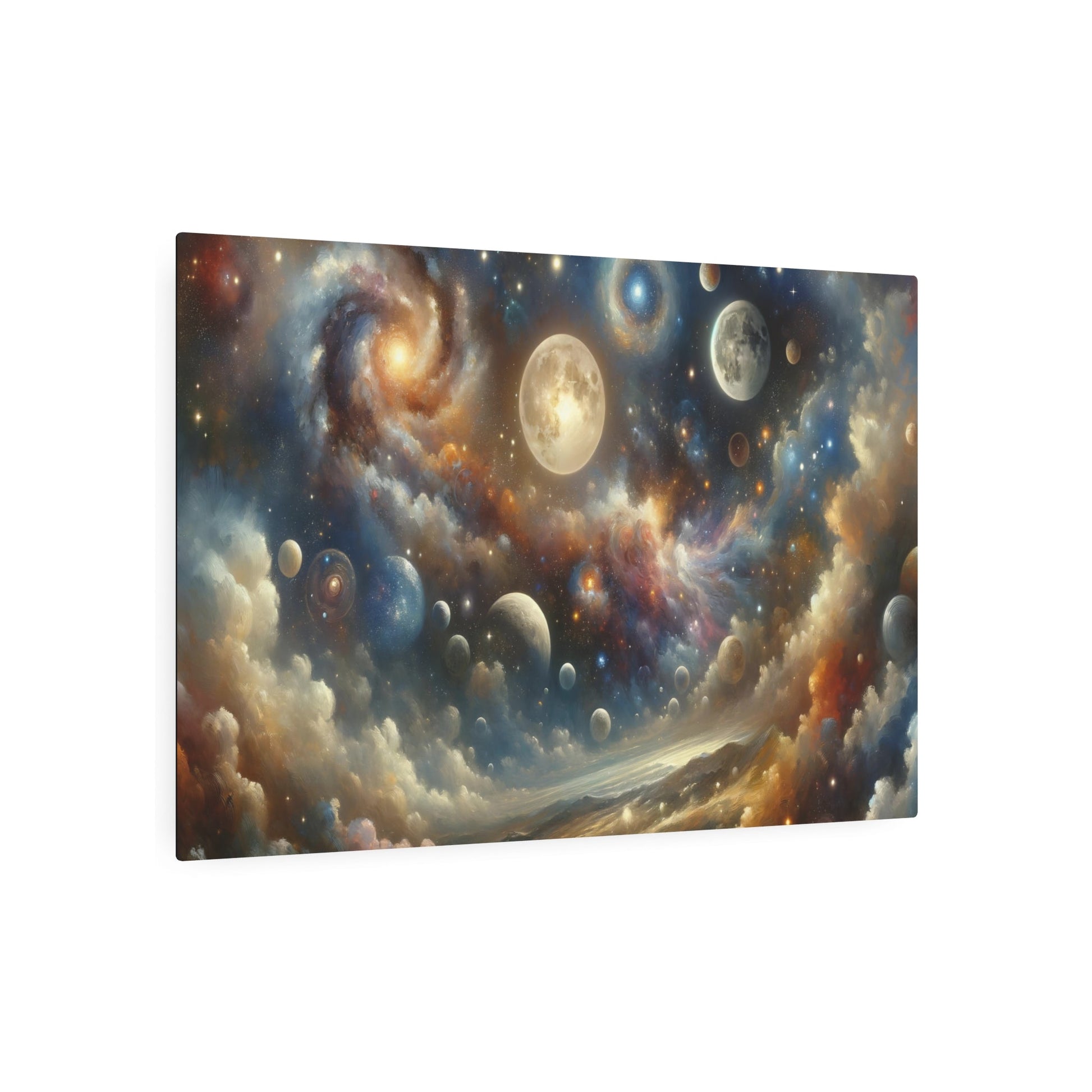 Metal Poster Art | "Romanticism Style Western Art: Celestial Bodies & Cosmological Phenomena Inspired Artwork" - Metal Poster Art 36″ x 24″ (Horizontal) 0.12''