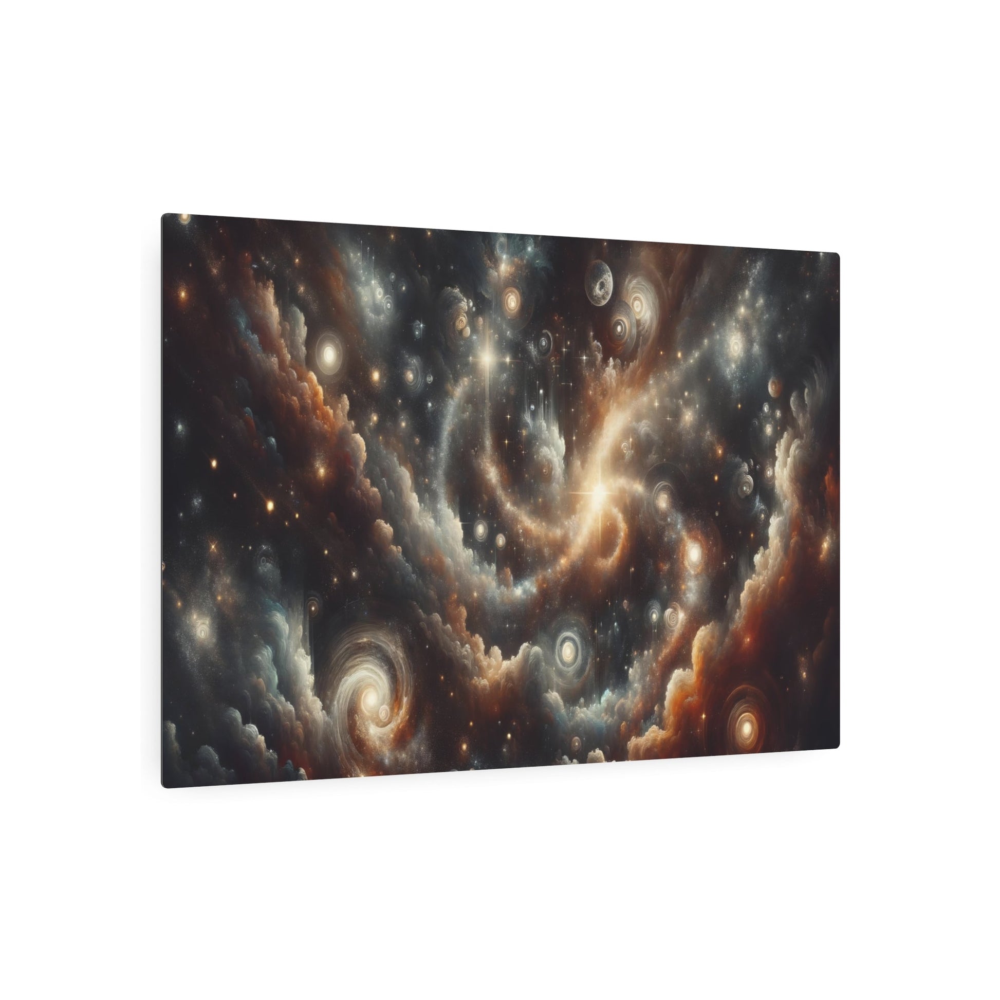 Metal Poster Art | "Baroque - Style Celestial Bodies Artwork - Western Art Styles Collection" - Metal Poster Art 36″ x 24″ (Horizontal) 0.12''