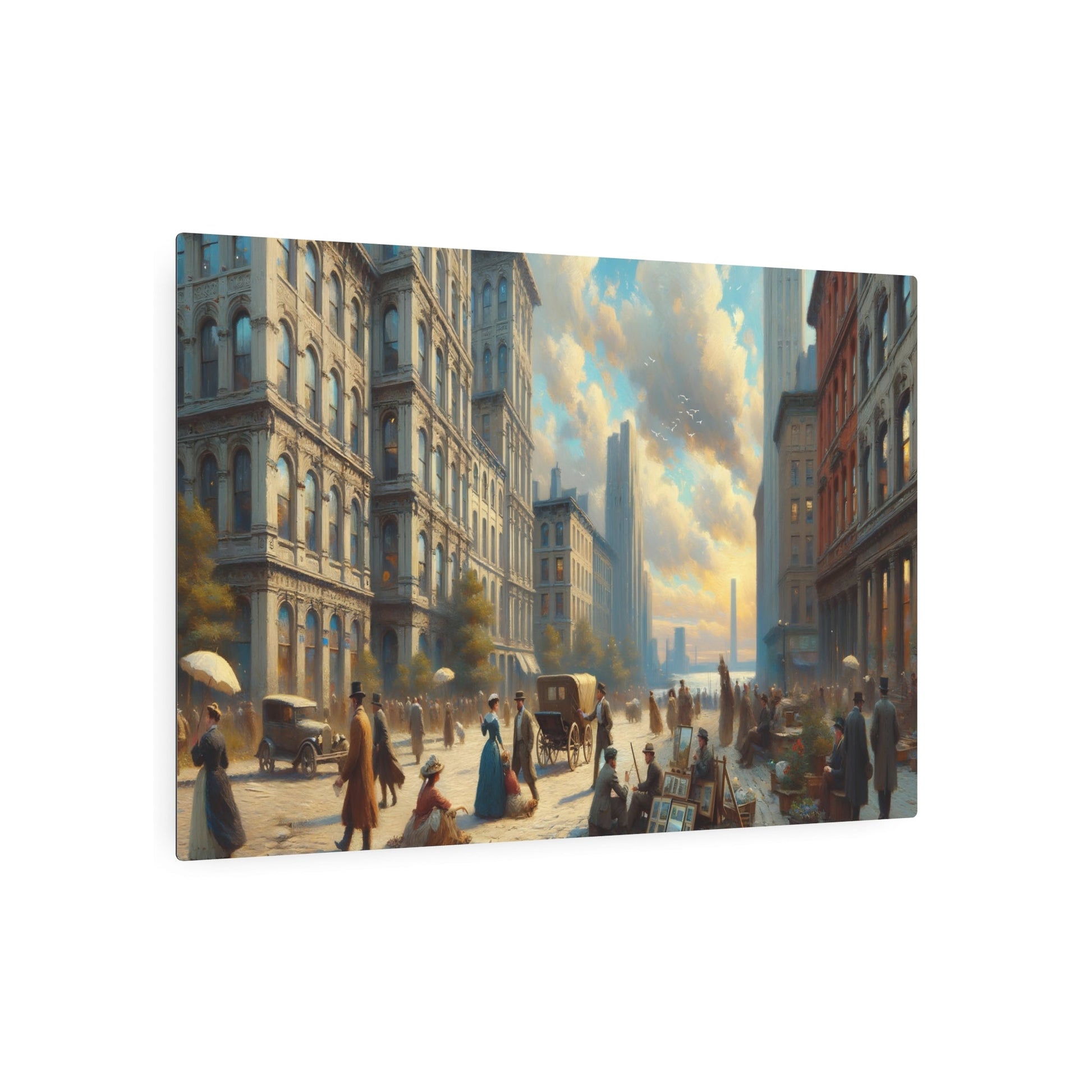 Metal Poster Art | "Western Realism Art Style - Authentic Handmade Realistic Artwork" - Metal Poster Art 36″ x 24″ (Horizontal) 0.12''