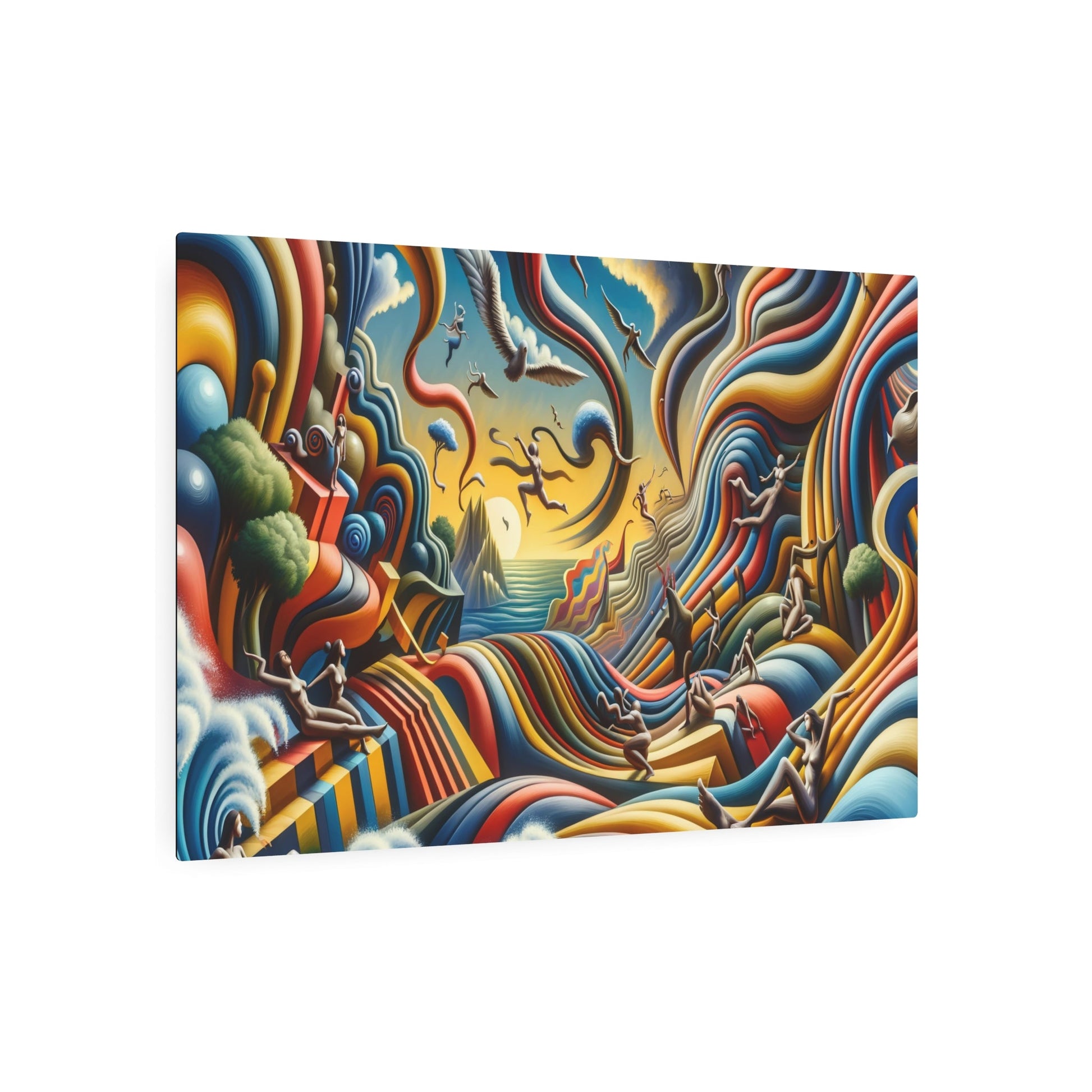 Metal Poster Art | "Vivid Dreamlike Surrealism Art - Modern & Contemporary Styles with Distorted Figures, Illogical Scenes, and Extraordinary Object Functions in a - Metal Poster Art 36″ x 24″ (Horizontal) 0.12''