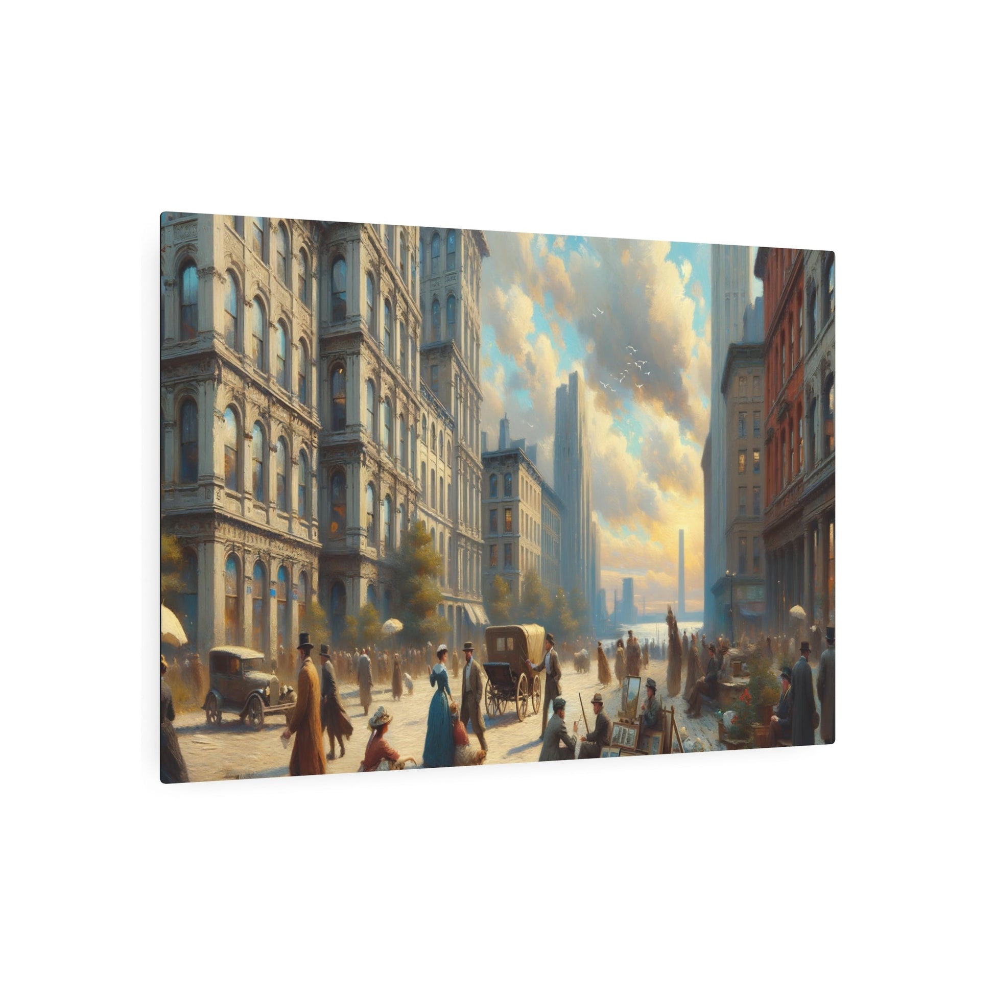 Metal Poster Art | "Western Realism Art Style - Authentic Handmade Realistic Artwork" - Metal Poster Art 36″ x 24″ (Horizontal) 0.12''