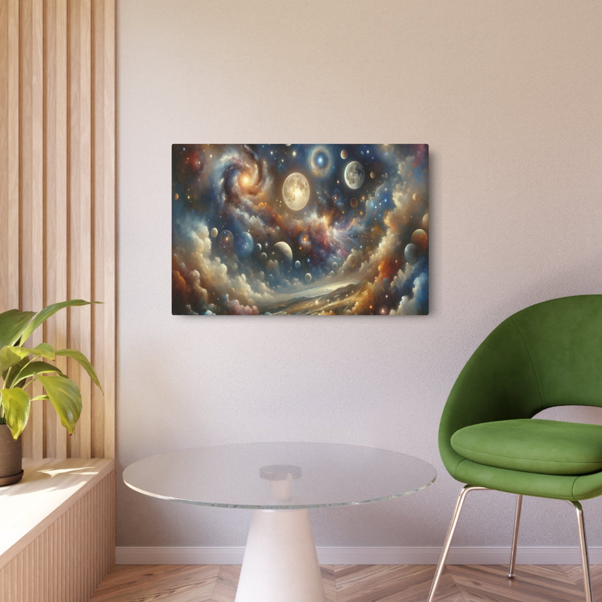 Metal Poster Art | "Romanticism Style Western Art: Celestial Bodies & Cosmological Phenomena Inspired Artwork" - Metal Poster Art 36″ x 24″ (Horizontal) 0.12''