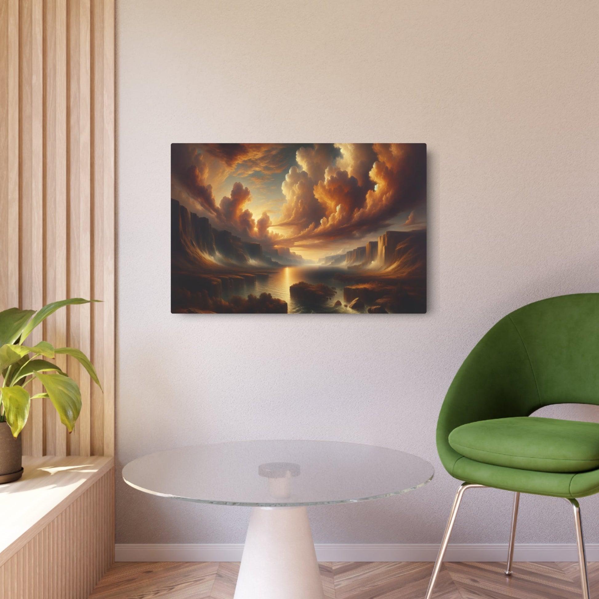 Metal Poster Art | "Expressive Romanticism Style Western Art Image - Emotive Qualities Inspired by Romanticism Art Movement" - Metal Poster Art 36″ x 24″ (Horizontal) 0.12''