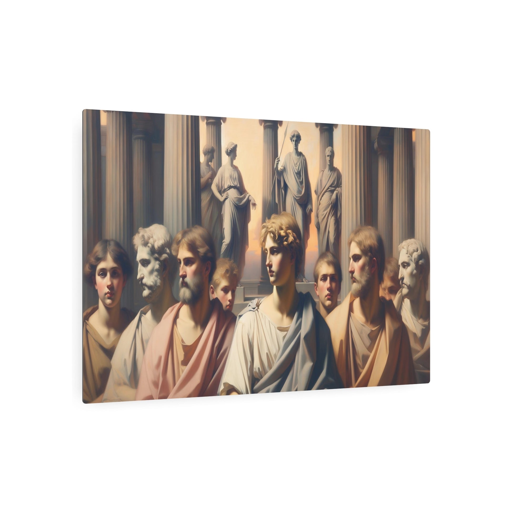 Metal Poster Art | "Neoclassicism Inspired Art Image - Western Art Styles Collection" - Metal Poster Art 36″ x 24″ (Horizontal) 0.12''