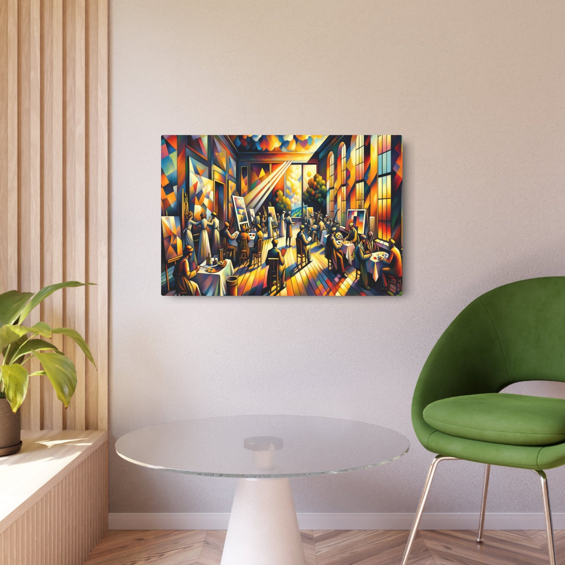 Metal Poster Art | "Post - Impressionism Inspired Painting: Embodying Classic Techniques and Distinctive Brush Strokes - Western Art Styles Collection" - Metal Poster Art 36″ x 24″ (Horizontal) 0.12''