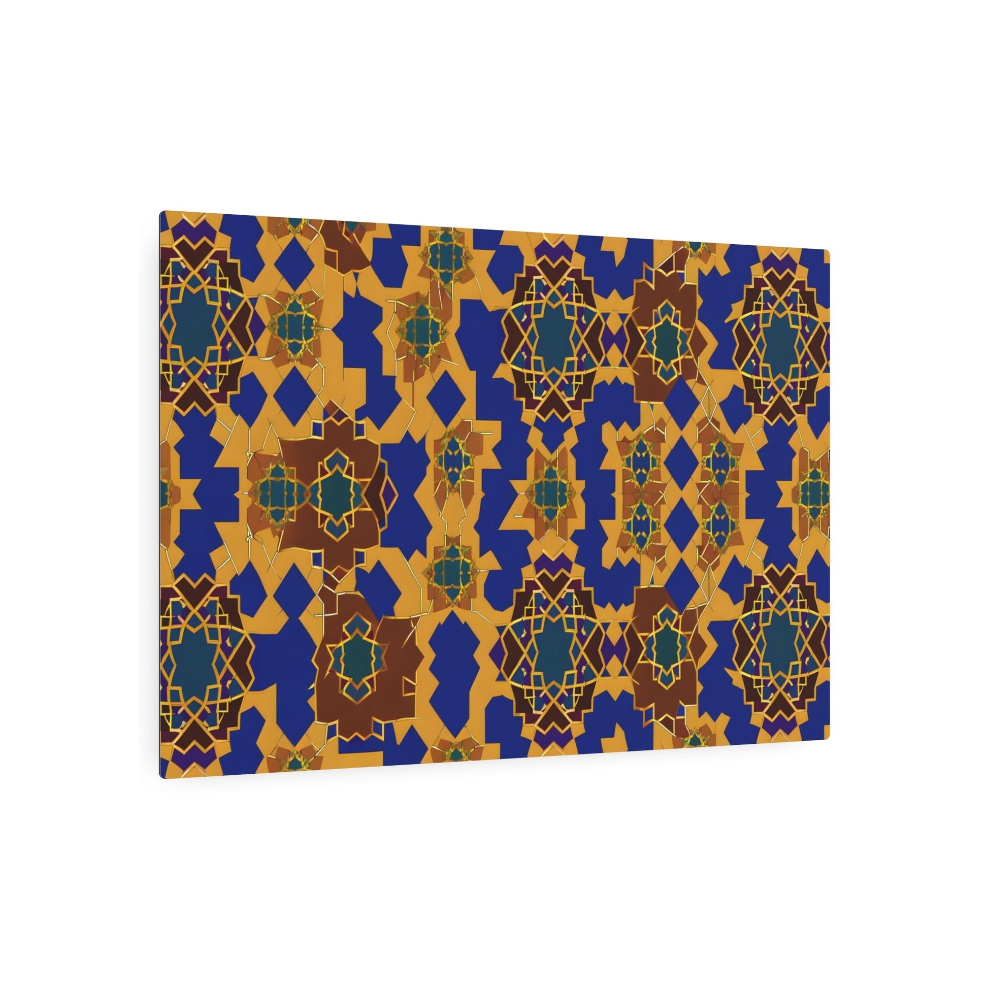 Metal Poster Art | "Islamic Geometric Patterns on Mosque-Inspired Artwork – Unique Non-Western & Global Style Art" - Metal Poster Art 36″ x 24″ (Horizontal) 0.12''