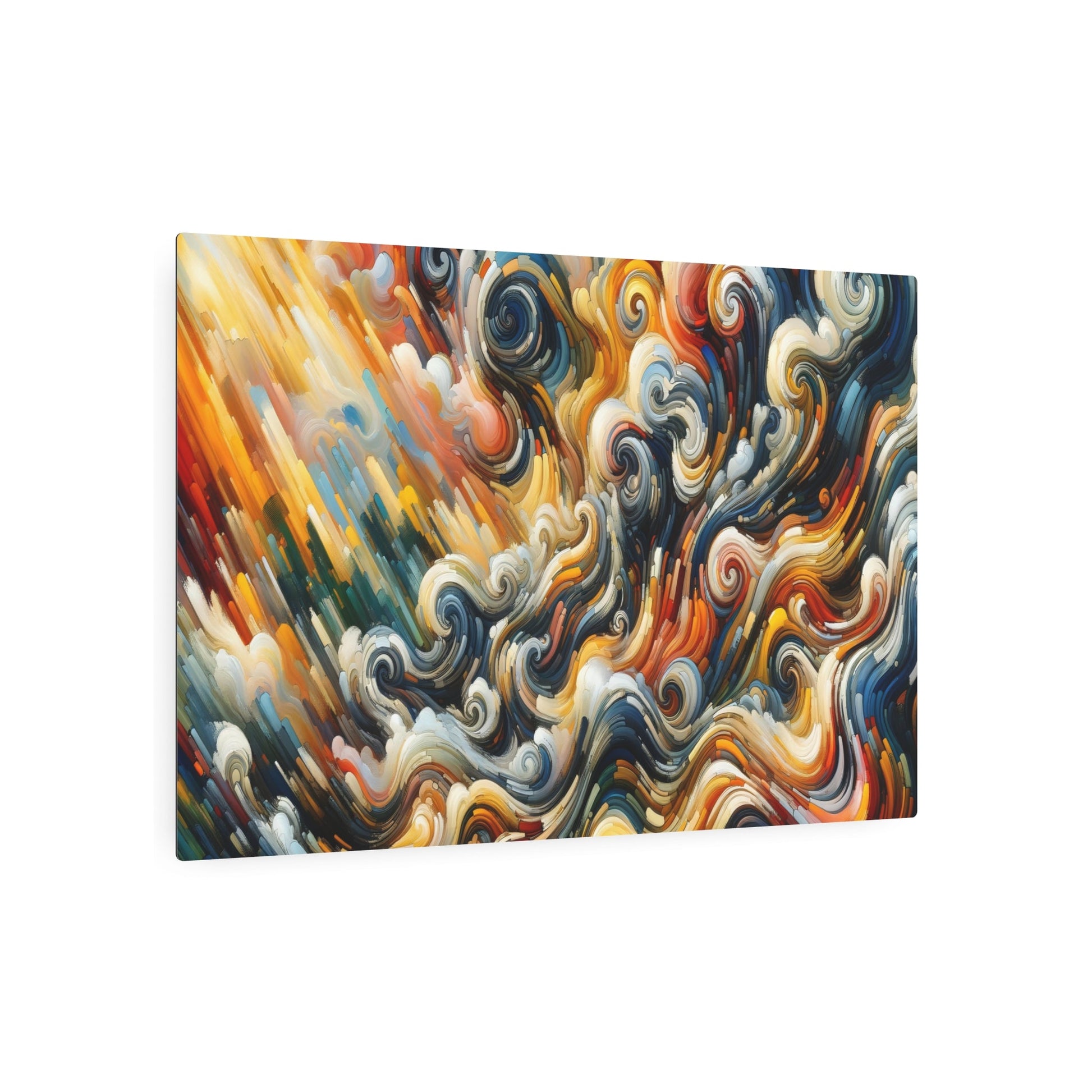 Metal Poster Art | "Expressionism Inspired Western Art Style Image Render - Unique Expressionist Artwork" - Metal Poster Art 36″ x 24″ (Horizontal) 0.12''