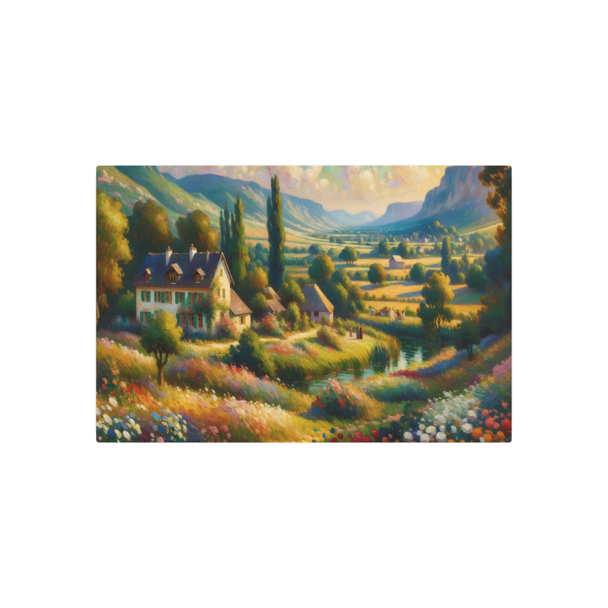 Metal Poster Art | "Post - Impressionist Art: Distinctive Brushwork & Color Use in Vivid Painting - Western Art Styles Collection" - Metal Poster Art 36″ x 24″ (Horizontal) 0.12''