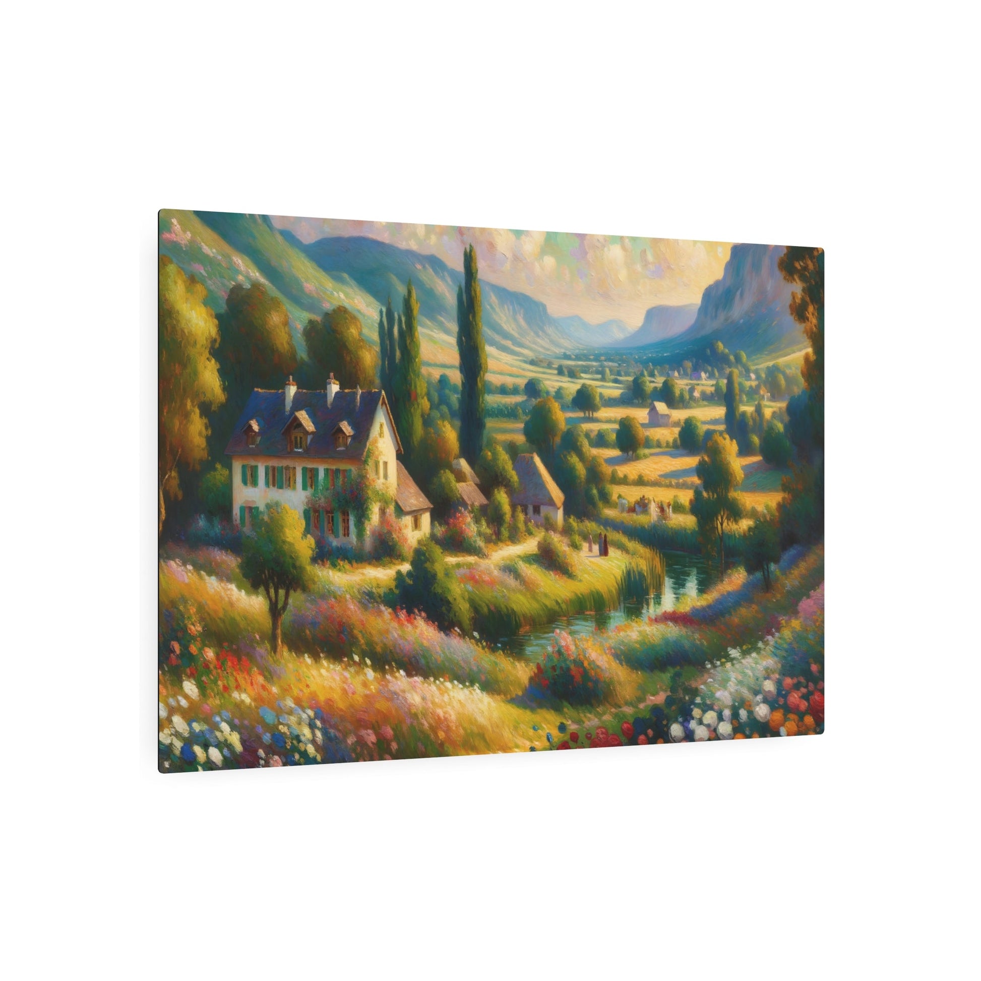 Metal Poster Art | "Post - Impressionist Art: Distinctive Brushwork & Color Use in Vivid Painting - Western Art Styles Collection" - Metal Poster Art 36″ x 24″ (Horizontal) 0.12''